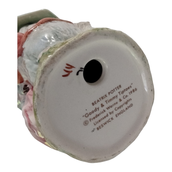 Beatrix Potter Goody & Timmy Tiptoes Figurine England 1986 Frederick Warne - Picture 8 of 8